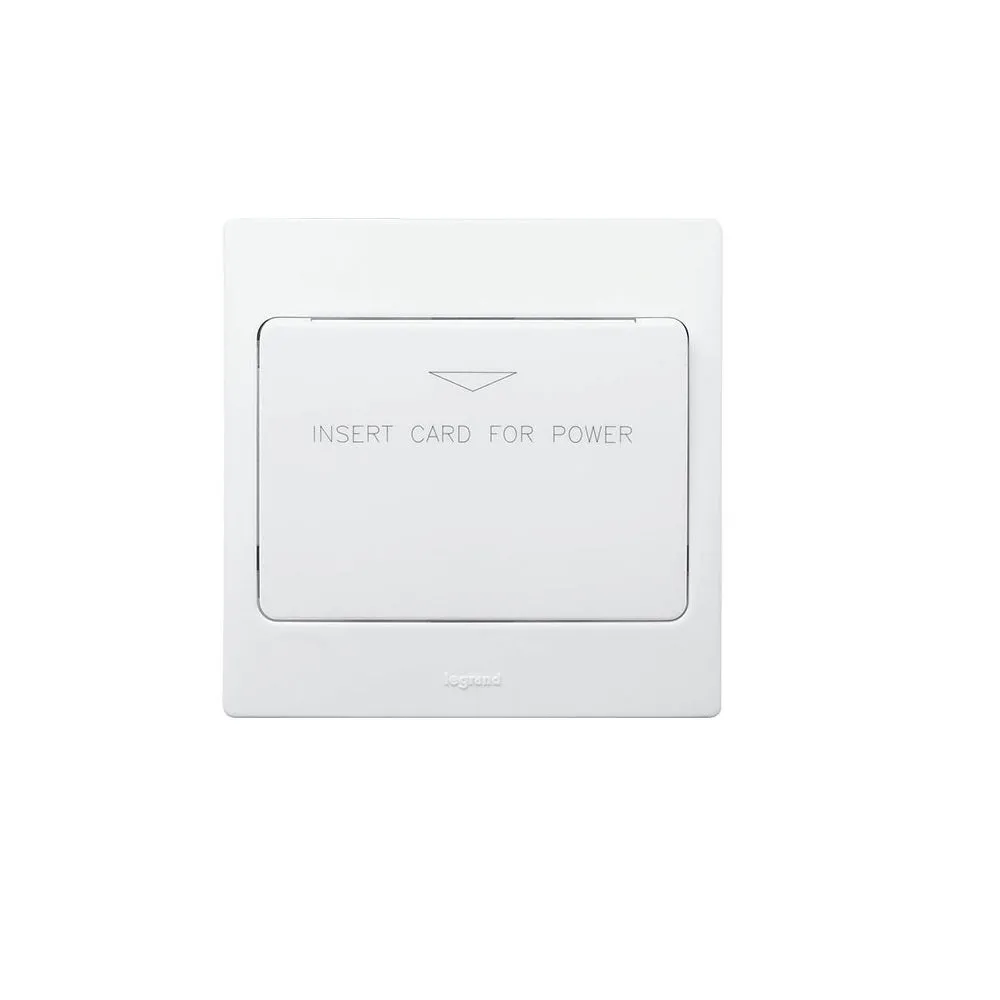 Key Card Switch for Hotel Mallia, Time Delay 30 S, White