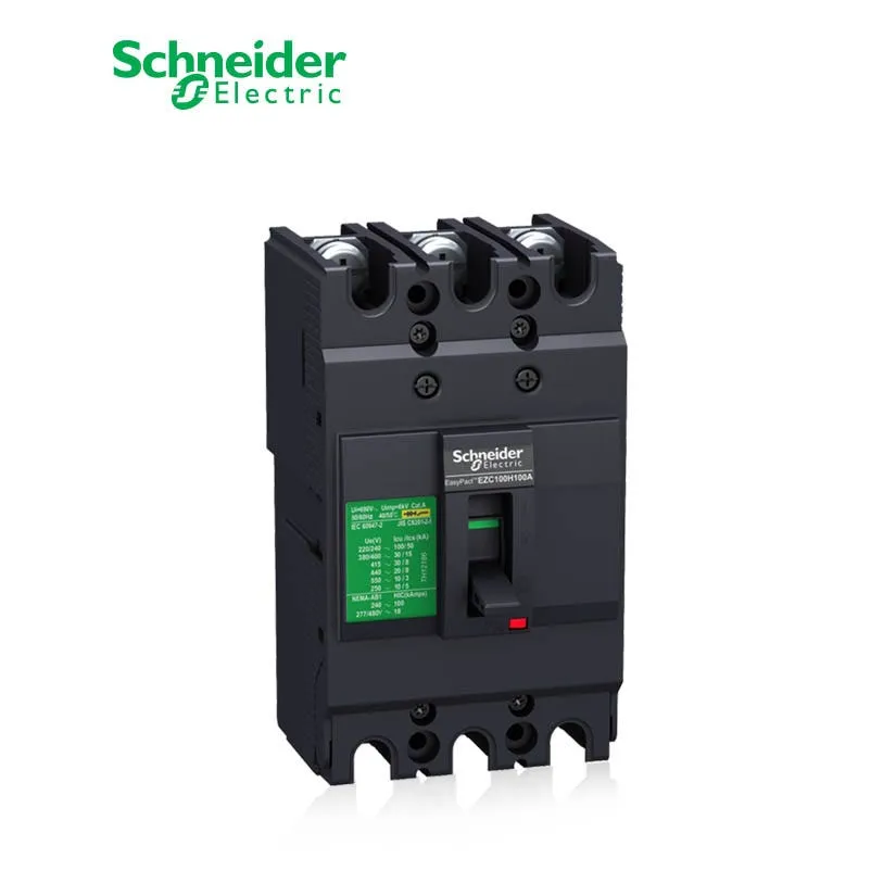 شنايدر - قاطع رئيسي 50 أمبير - EasyPact EZC100F, 3P, 50A, 10kA 400/415V, TMD Trip Unit