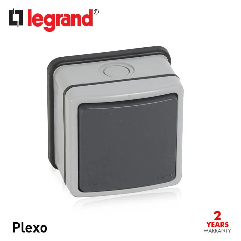 LEGRAND - Switch Plexo 66, 1 Gang, 1 Way Double Pole, 20 A 250 V~