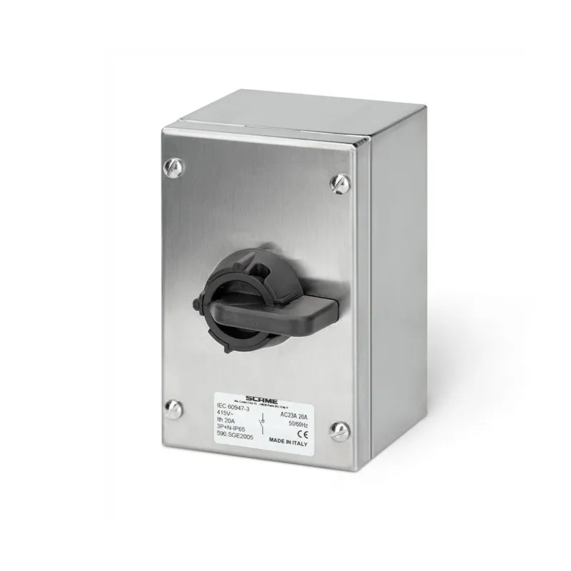 SCAME - Enclosed Switch Disconnector, 40A, 3P, IP65, 100x160x90mm, Y1, IK10, General, Grey/Black