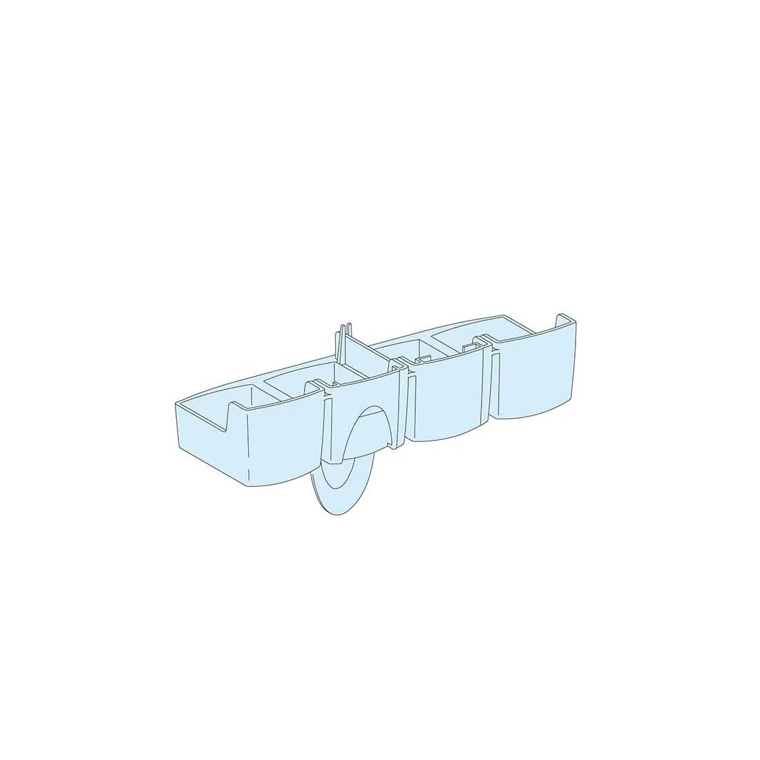 شنايدر - إكسسوار لوحة خدمة - 4P TOOTH-CAPS /LINERGY FC D.BLK NSX250
