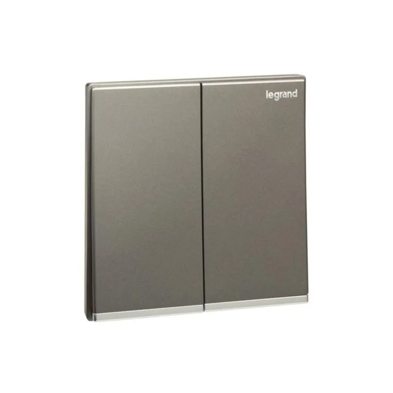 ليجراند - مفتاح Galion، مجوز، خط 1، 16AX، 250V، مع Silver Barre، Dark Silver