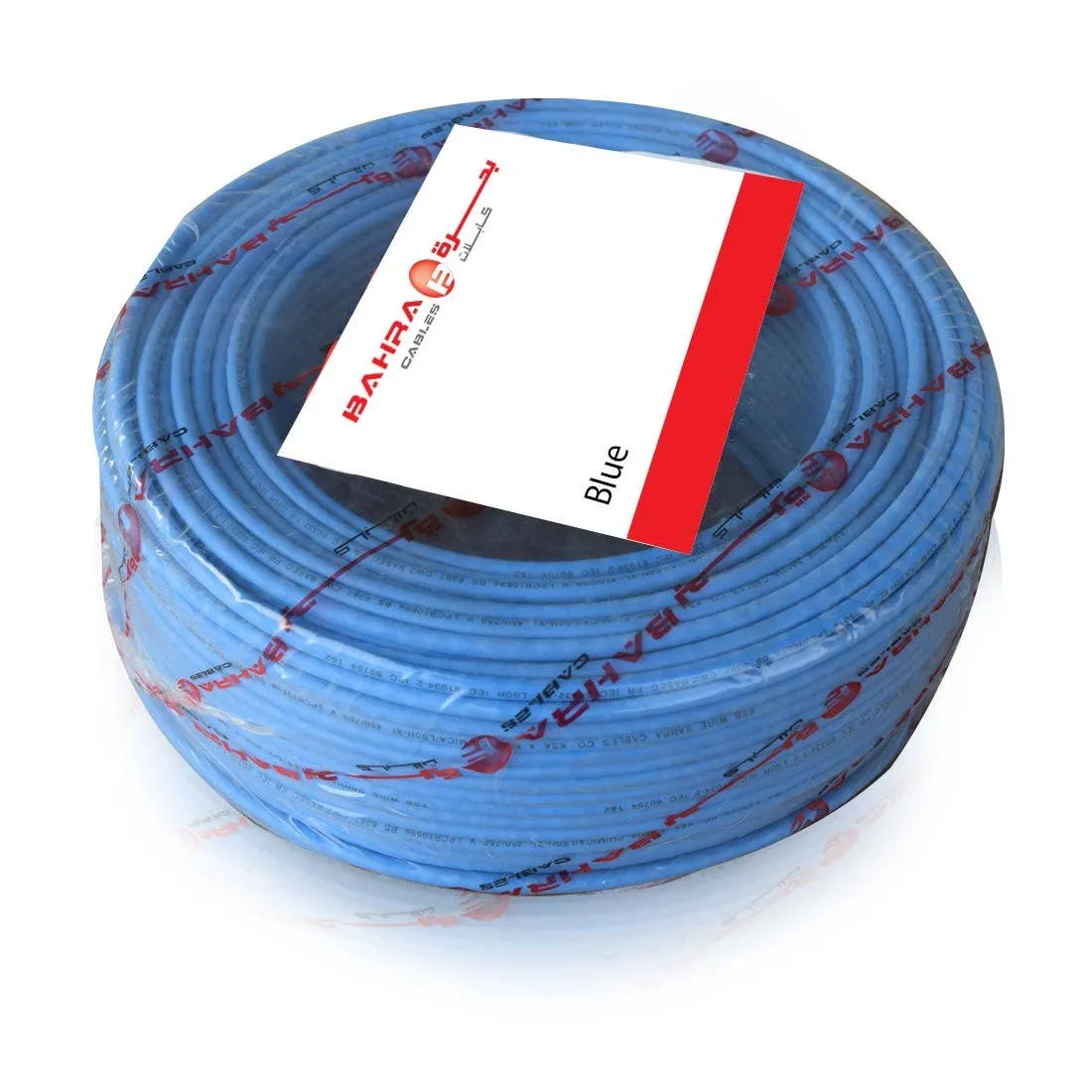BAHRA CABLES - British Standard, LSOH NYA Wire, 1x4mm, 450/750V, Blue