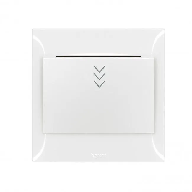 LEGRAND - Key card switch Belanko S - 16A x 230V~ - 50/60 Hz card with width max. 54 mm - White