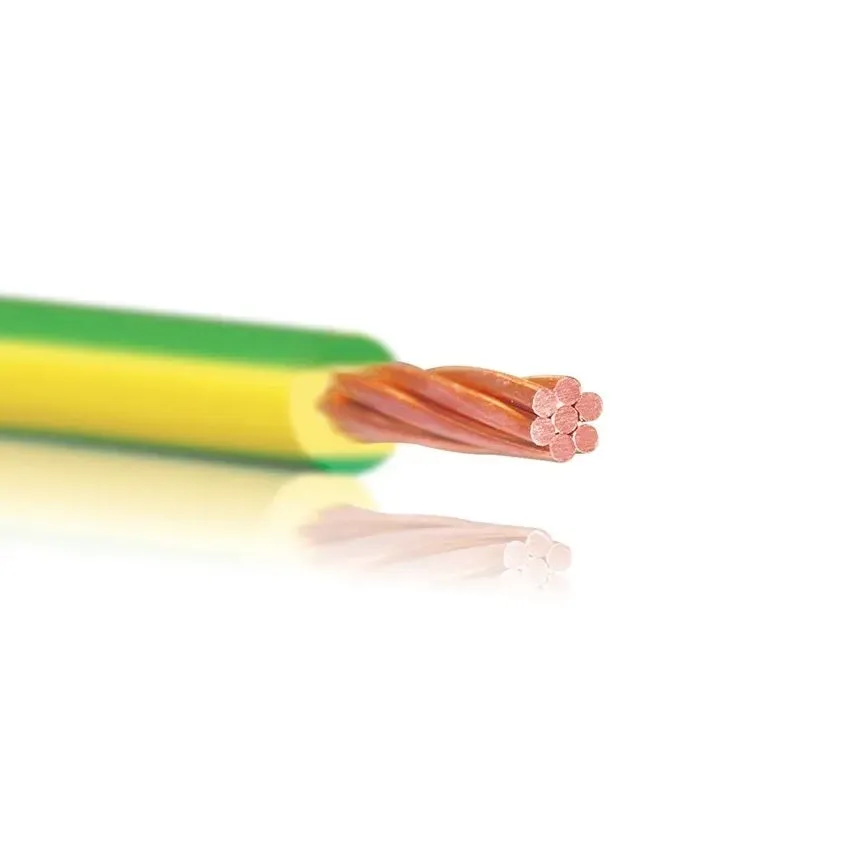 BAHRA CABLES - Power Cable Low Voltage, 1x120mm, 450/750 V, Green/Yellow, LS0H-XL, BS EN 50525-3-41