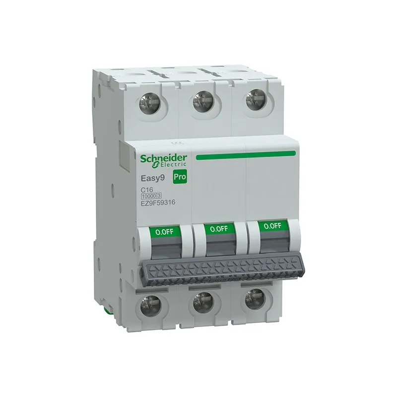 SCHNEIDER -MCB, Easy9 Pro, 3P, 16A, C Curve, 10000A(IEC/EN 60898-1), 10kA(IEC/EN 60947-2)