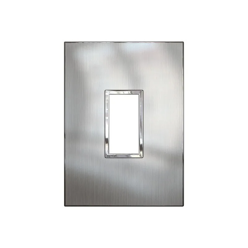 ليجراند - لوحة Arteor، إيطالية/أمريكية، 1 موديول، مربع، عمودي، 2"x4"، Stainless Steel