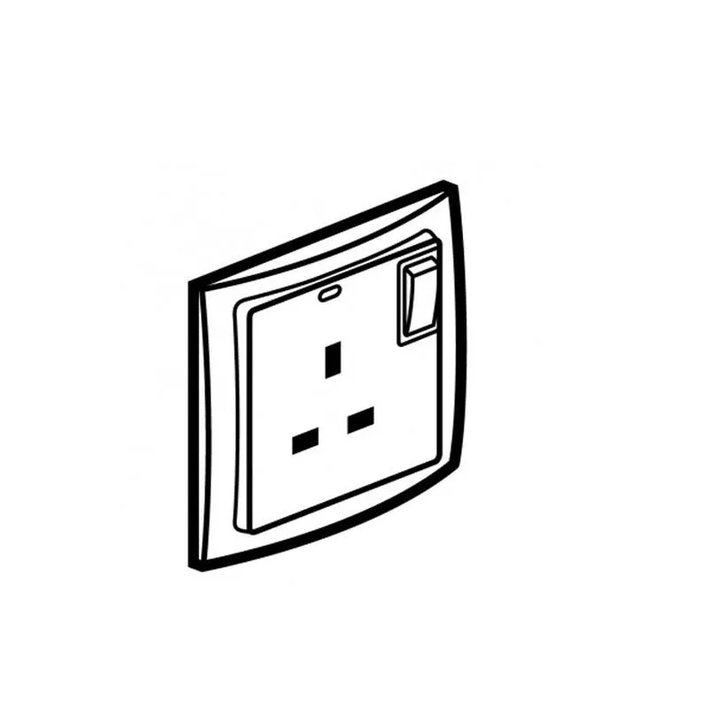 British Standard Double Pole Socket Outlets 13 A, 250 V~-1 Gang