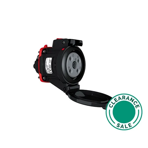 Socket, 63A, 400V, 3P+N+E, DXN6, Poly Black, MARECHAL