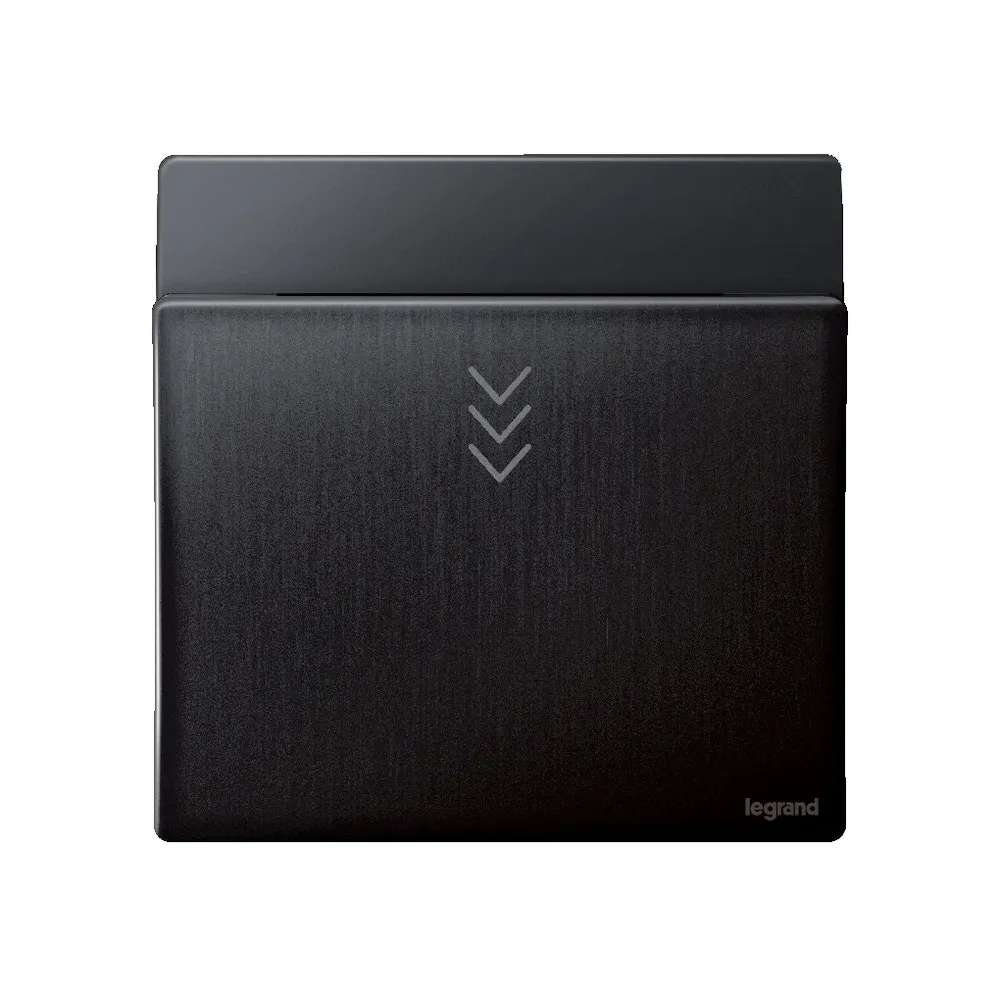 LEGRAND - Key Card Switch RFID Mallia, Time Delay 30s, 230 V~, Brushed Black