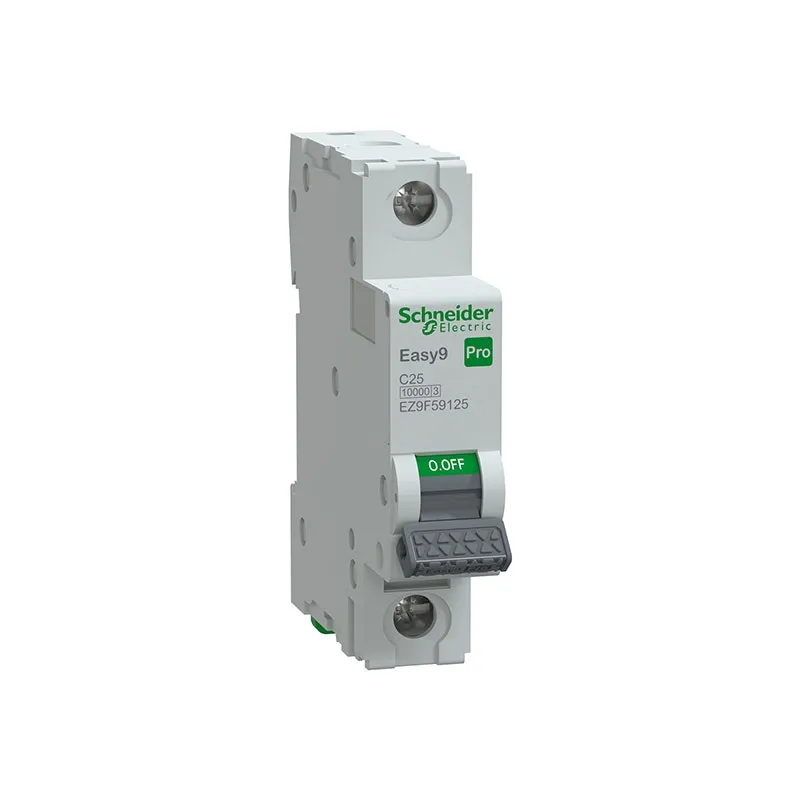 SCHNEIDER -MCB, Easy9 Pro, 1P, 25A, C Curve, 10000A(IEC/EN 60898-1), 10kA(IEC/EN 60947-2)