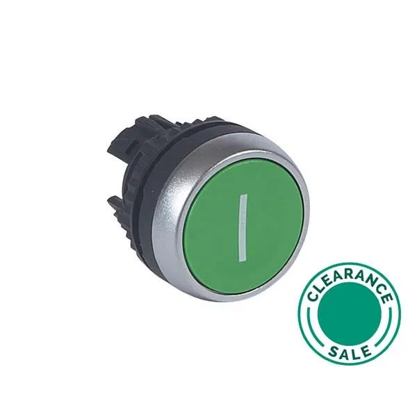 Osmoz Non-Illuminated Spring Return Head, Flush, Green "I"