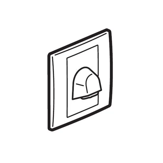 LEGRAND - Cable Outlet Mallia, 20 A, Champagne