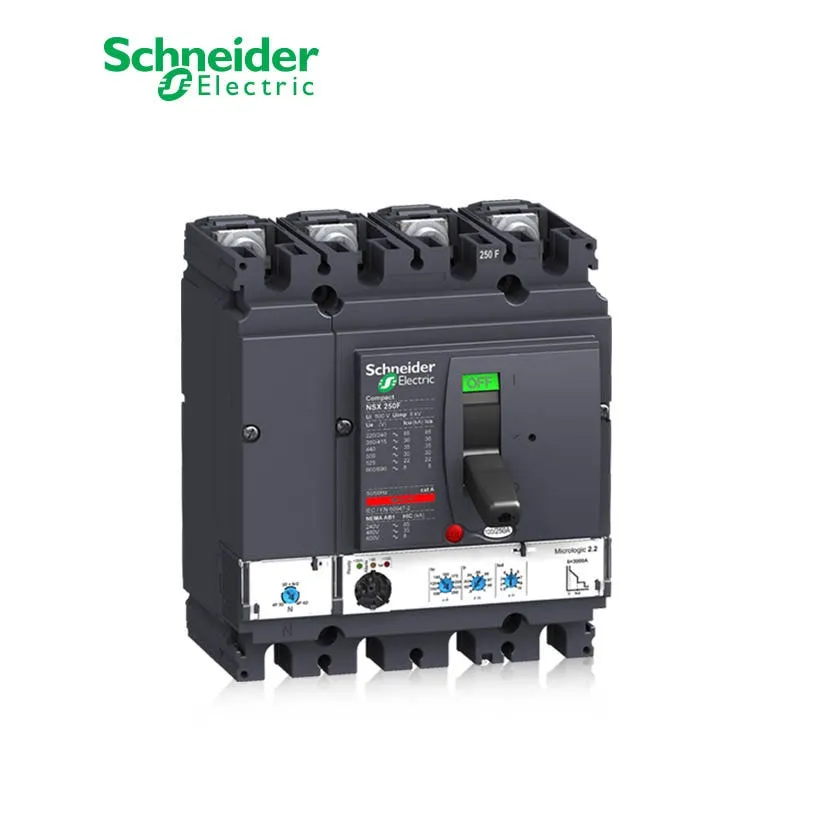 شنايدر - قاطع رئيسي 250 أمبير - ComPact NSX250F, 4P 4d, 36kA at 415 VAC, MicroLogic 2.2 Trip Unit 250A