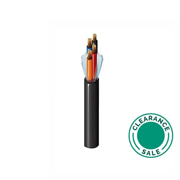 Multi Conductor Cable 9C*18AWG, Ul Instrument, Stranded, Unshielded, Black, 305M/Roll