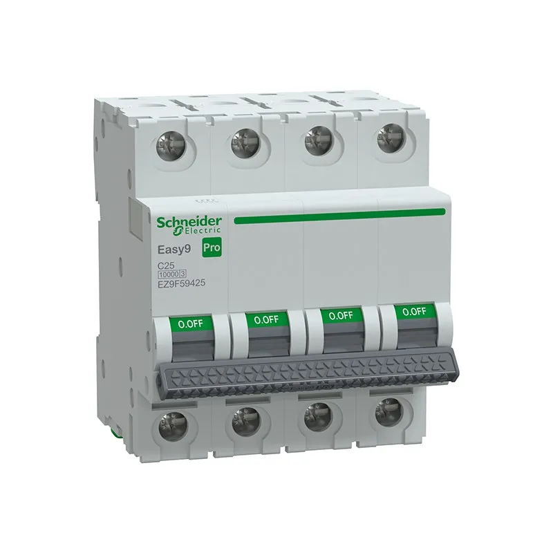 SCHNEIDER -MCB, Easy9 Pro, 4P, 25A, C Curve, 10000A(IEC/EN 60898-1), 10kA(IEC/EN 60947-2)