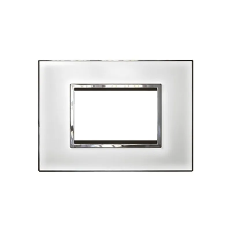 ليجراند - غطاء مع إطار Arteor، هندي، 3 موديول، مربع، Mirror White