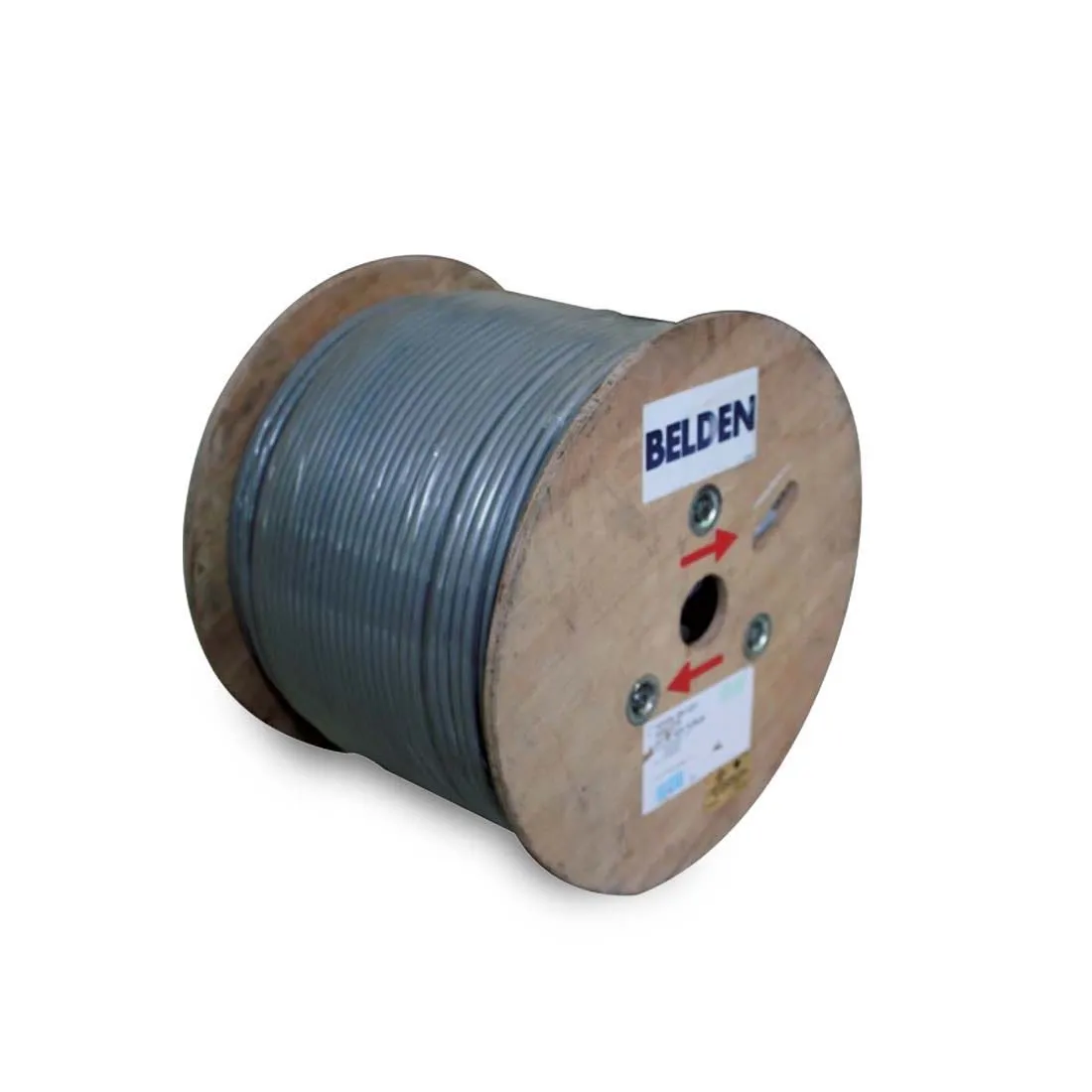 بلدن - كيبل سماعة - 2 خط - مقاس 16AWG - لون رمادي - 500 متر/اللفة - CU/FS /PE/FRNC/LSNH