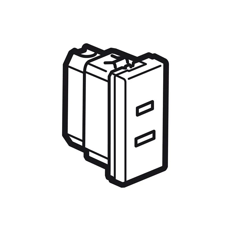 ليجراند - مقبس Arteor، أمريكي، 15A 127V، 2P، 1 Module، Magnesium