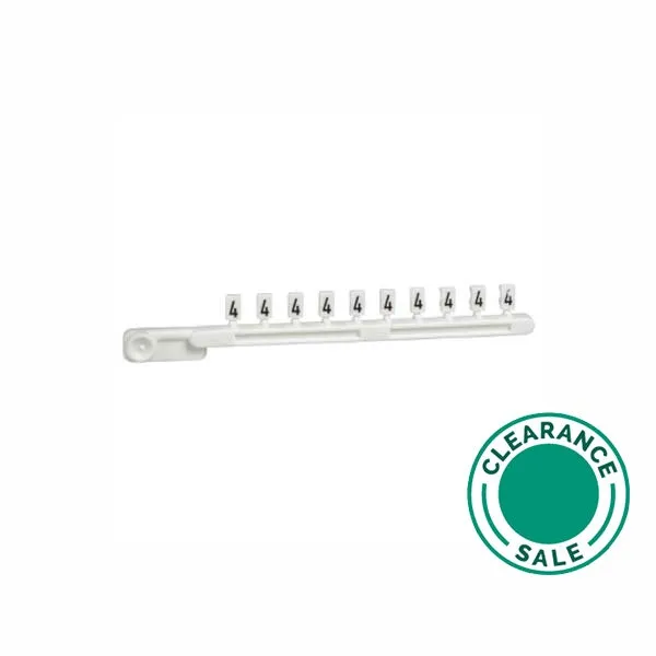 Marker, #4, Linergy TR, Clip-In Marker Type, Strip of 10