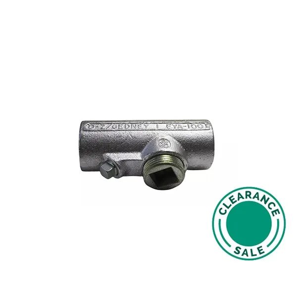 Z GEDNEY -Sealing Fitting, Female/Female, Ver/Horz, Malleable Iron, Explosion Proof, 1"