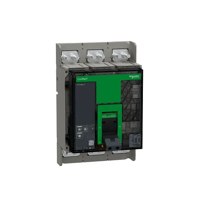 شنايدر - قاطع 800 أمبير - 3 خط - 70kA at 415VAC, 3P, Fixed, Manually Operated, MicroLogic 2.0