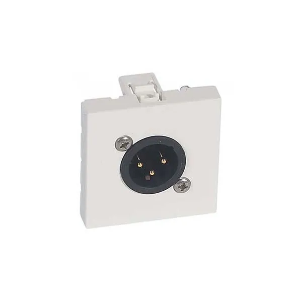 ليجراند - فيش XLR أرتيور - 3 أقطاب - 2 موديول - أبيض
