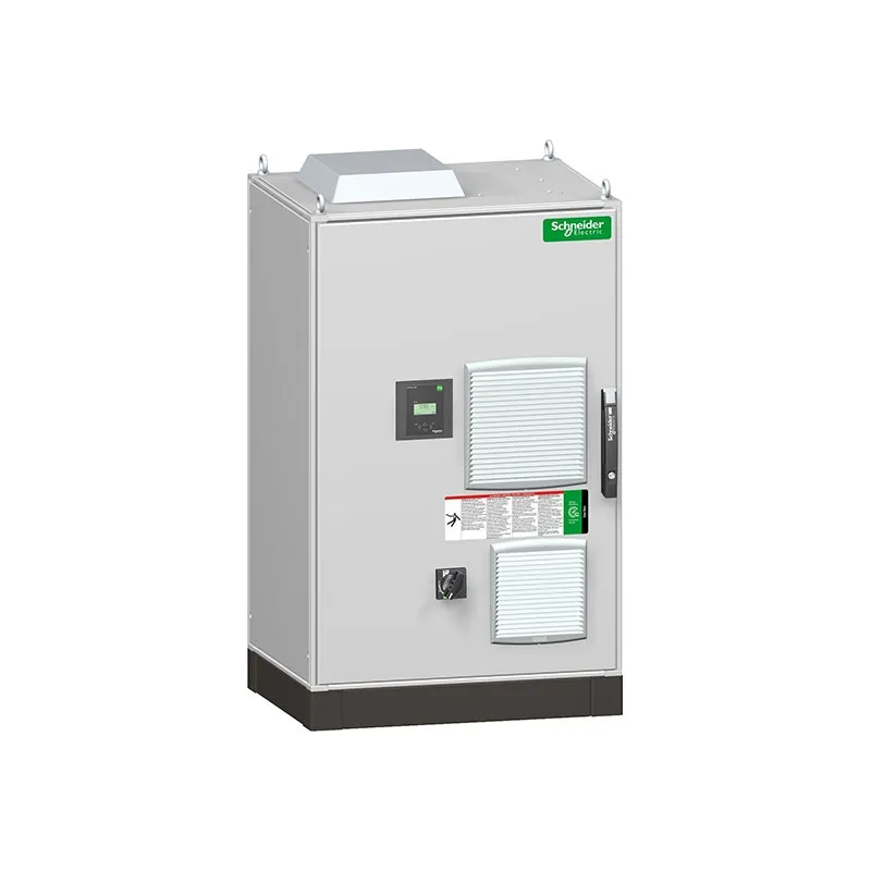 شنايدر - بنك مكثفات تصحيح معامل القدرة PowerLogic PFC أوتوماتيكي، 100kvar، DR3.8، 400V، 60Hz، مزود بقاطع رئيسي واتصال اتصالات
