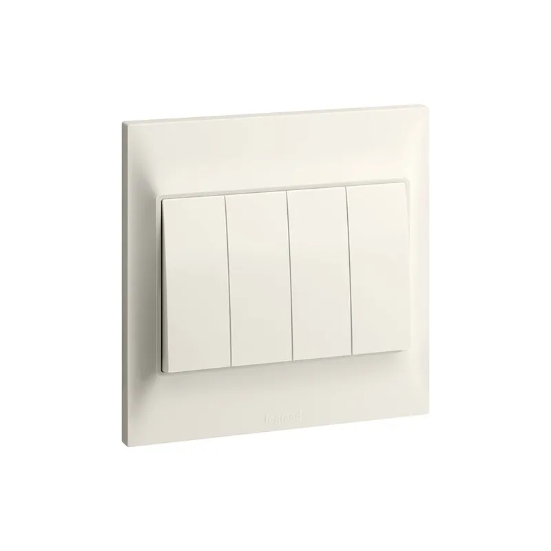 LEGRAND - Switch Belanko S, 2 Way, 4 Gang, 16AX, 250V, Ivory