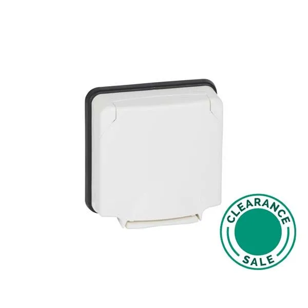 Adaptor Mosaic, Plexo 66, 2 Modules, Opaque Lid, Flush Mounted