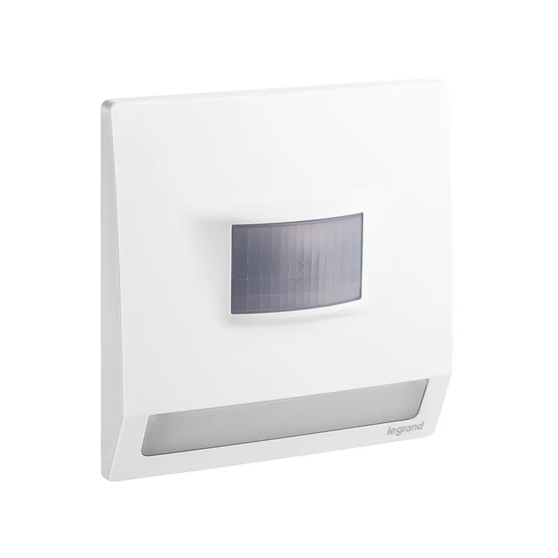 LEGRAND - Step Light with Motion Detector Mallia Senses, 1 Gang, 100-250V, 230V, Matt White