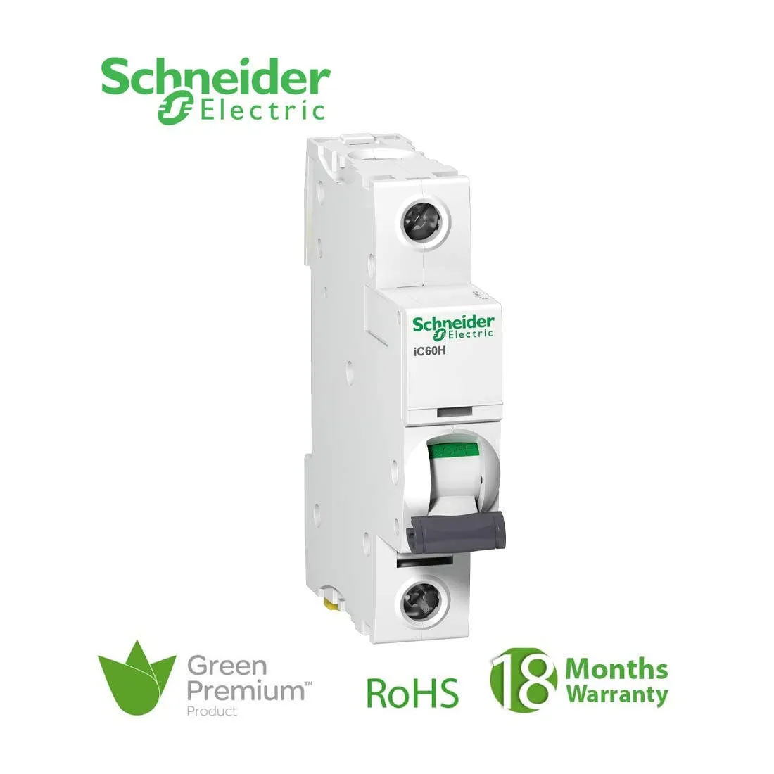 SCHNEIDER - MCB Breaker, Acti9 iC60H, 1P, 16A, D curve