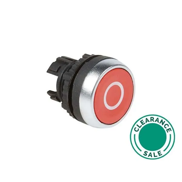 Osmoz Non-Illuminated Spring Return Head, Flush, Red "0"