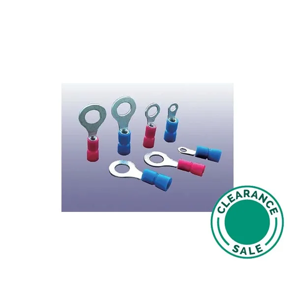 Y.Y. CABLE ACCESSORIES - Insulated Terminal, 0.5-1.5mm, Ring Type, M3, Red, 100Pcs/Pkt