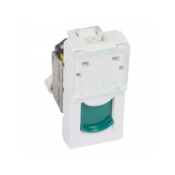ليجراند - فيش بيانات أرتيور - RJ45 - Cat.6A - UTP - 1 موديول - أبيض - غطاء أخضر