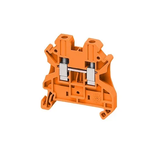 شنايدر - موصل أسلاك DIN RAIL - مقاس 4 مم - برتقالي