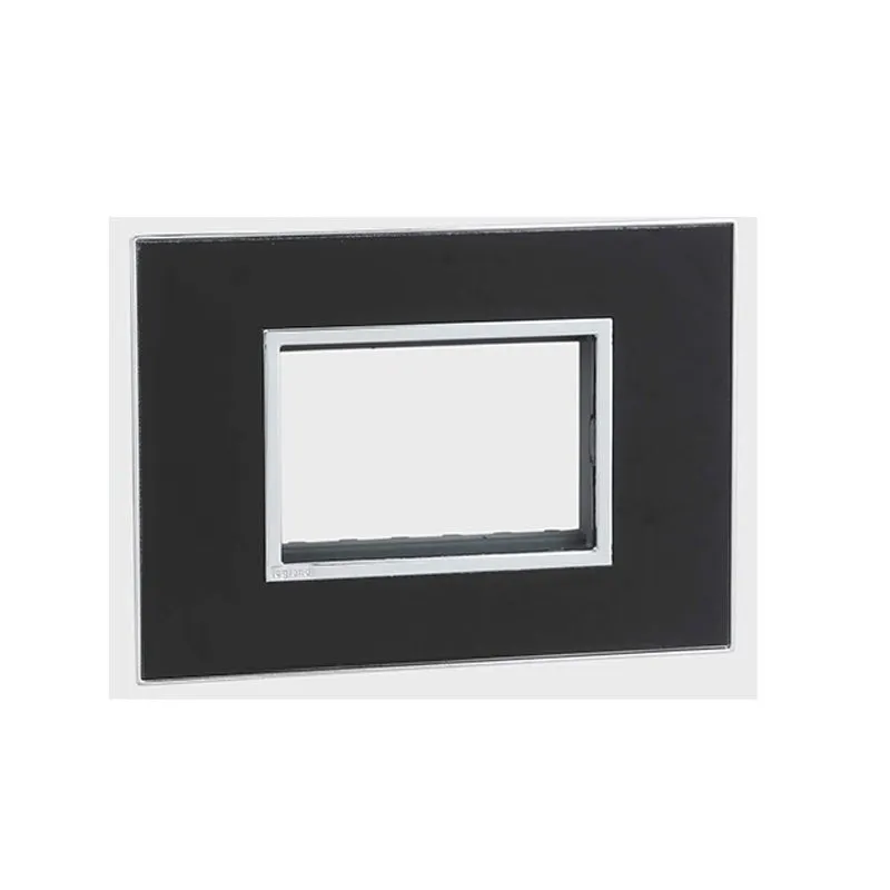 ليجراند - غطاء مع إطار Arteor، هندي، 3 موديول، مربع، Mirror Black