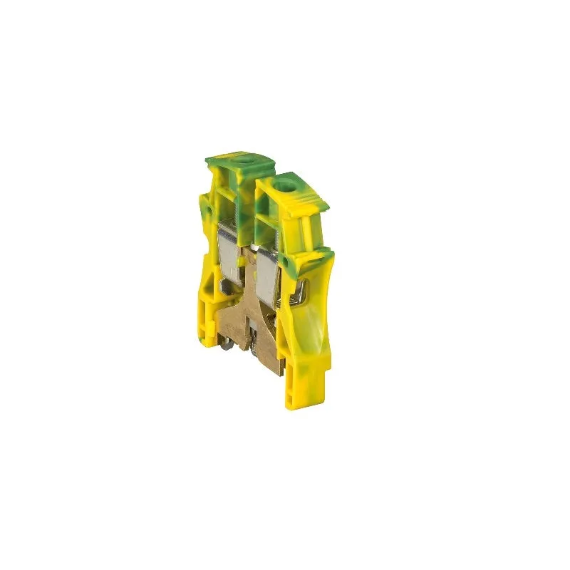 ليجراند - موصل أسلاك DIN RAIL - مقاس 35 مم - أخضر/أصفر