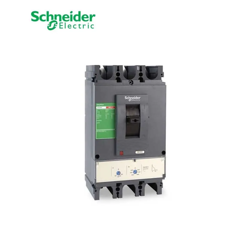 SCHNEIDER - MCCB Breaker, EasyPact CVS630N, 50kA at 415 VAC, 630 A ETS 2.3 electronic trip unit, 3P 3d