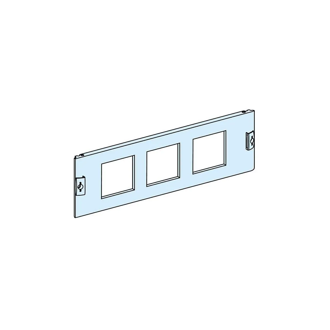 شنايدر - إكسسوار لوحة خدمة - FRONT PLATE WITH 3 CUT-OUT 96X96METERING DEV/P-BUTTON WIDTH 600/650 3M