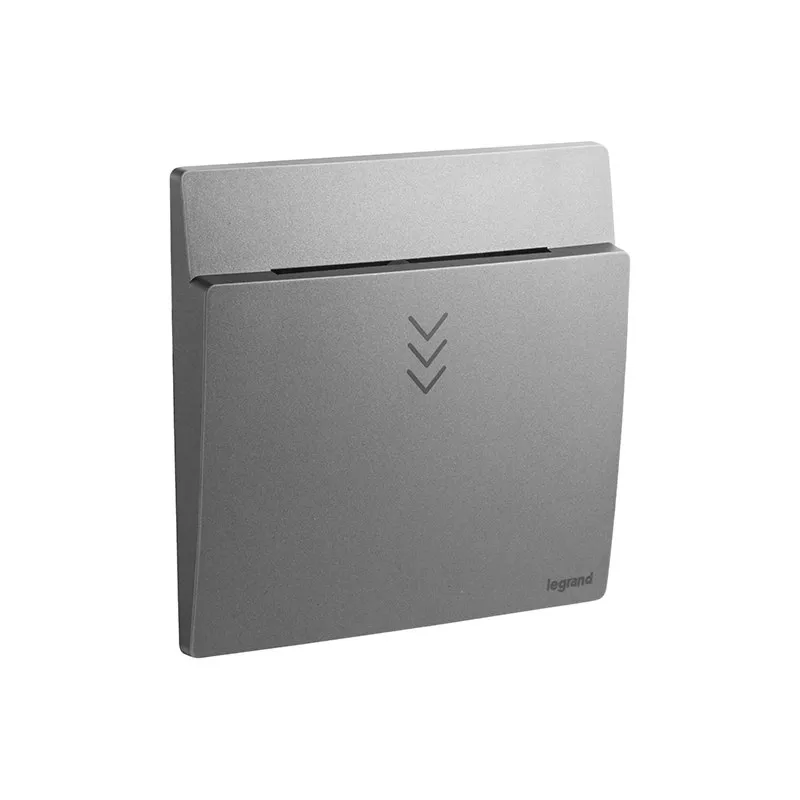 LEGRAND - Key Card Switch Mallia Senses, 1 Gang, 12V, Dark Silver