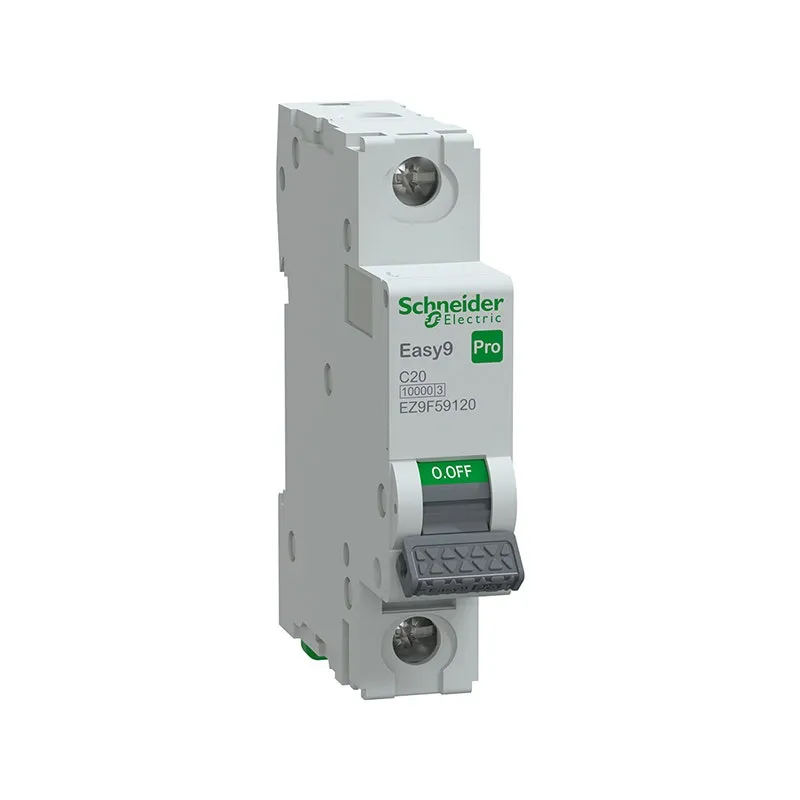 SCHNEIDER -MCB, Easy9 Pro, 1P, 20A, C Curve, 10000A(IEC/EN 60898-1), 10kA(IEC/EN 60947-2)