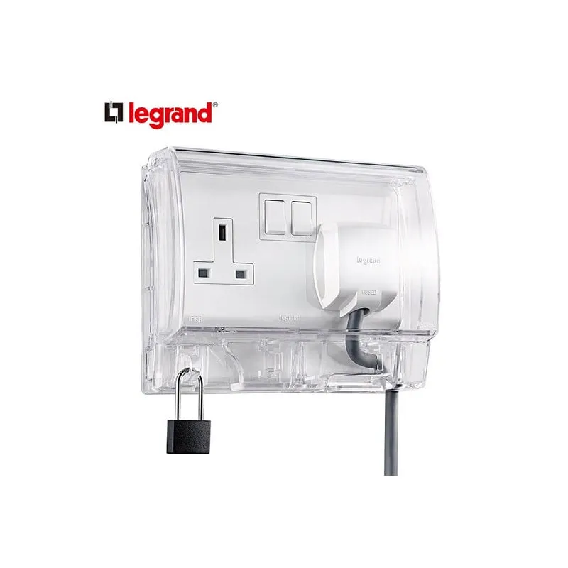ليجراند - غطاء مقبس مقاوم للعوامل الجوية، IP55، مجوز، 162.6Lx130.6x50 مم