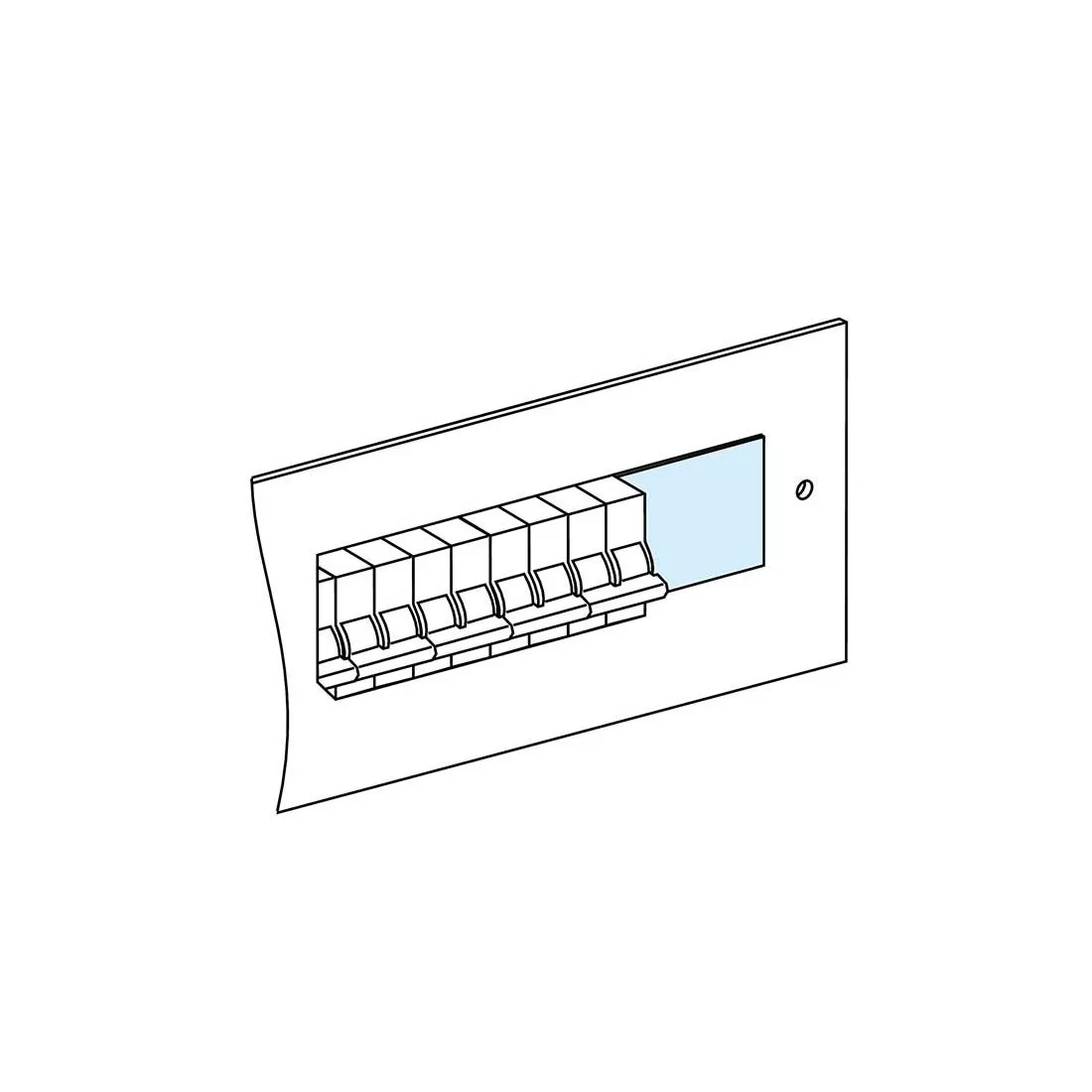 شنايدر - إكسسوار لوحة خدمة - 4 DIVISIBLE BLANKING PLATES W90
