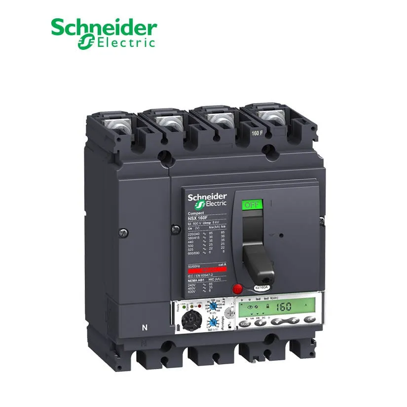 شنايدر - قاطع رئيسي 160 أمبير - ComPact NSX160F, 4P 4d, 36kA at 415 VAC, MicroLogic 5.2A Trip Unit 160A
