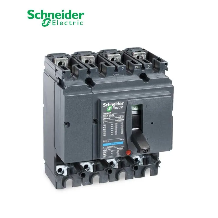 شنايدر - قاطع رئيسي 250 أمبير - ComPact NSX250N, 250A, 4P, 50kA at 415 VAC 50/60 Hz, w/o Trip Unit
