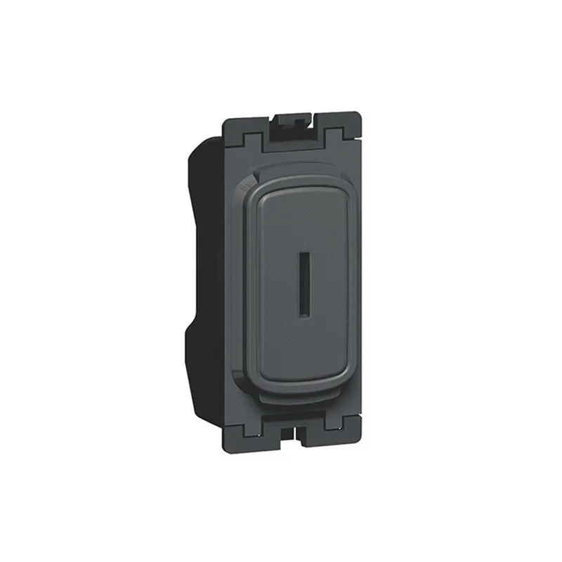 ليجراند - وحدة مفتاح مزدوجة مع مفتاح، Synergy، 20AX، 250V~، Anthracite