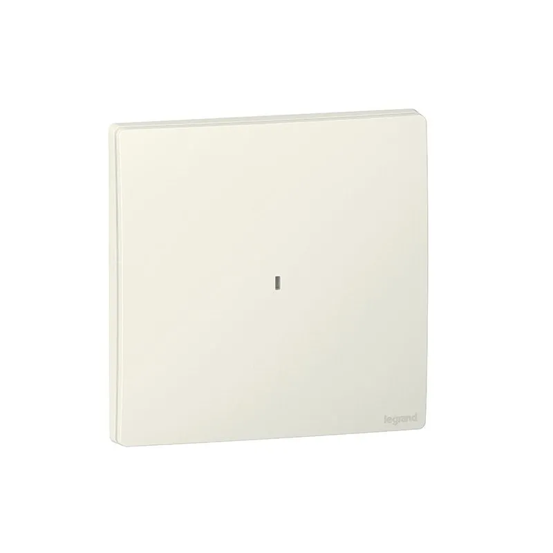 LEGRAND - Wired Light Switch Mallia Senses, 1 Gang without Neutral, Matt White