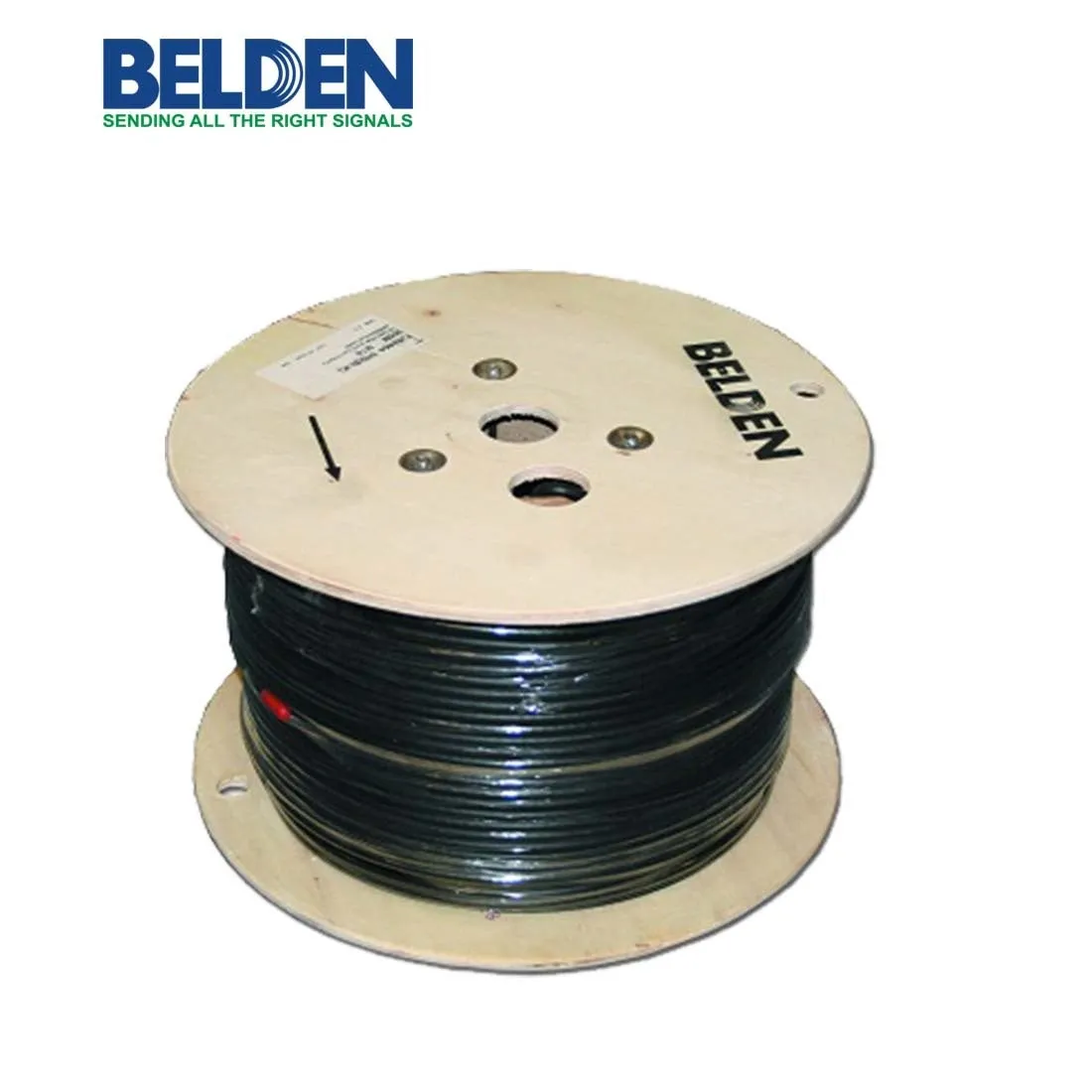 بلدن - كيبل كاميرا - 1 خط - مقاس 18AWG - لون أسود - 305 متر/اللفة - COAX RG6/U CMG SCU/FPLF/PVC