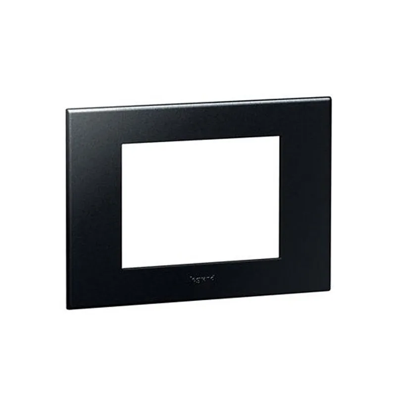 ليجراند - غطاء مع إطار Arteor، هندي، 3 موديول، مربع، Graphite